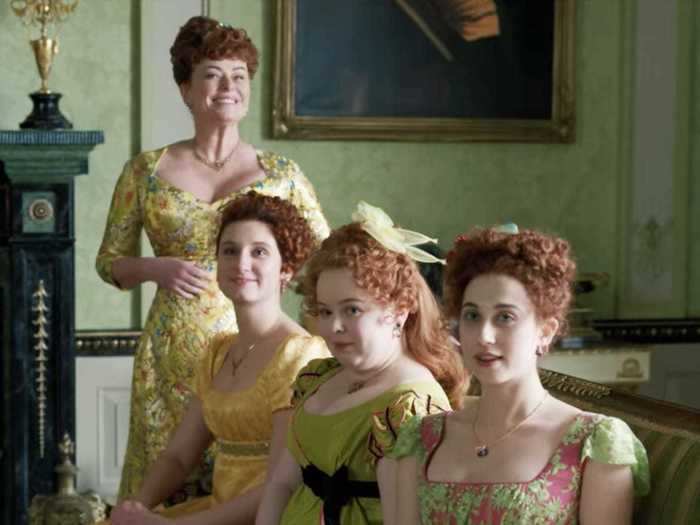 On the other hand, the Featherington women constantly wear opulent jewelry, and it serves as a commentary on the busy social scene of the period.