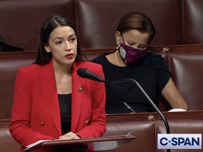 In 2020, AOC reclaimed the color red with her blazer and matching lipstick, which she wore during a speech directed toward a Republican representative.