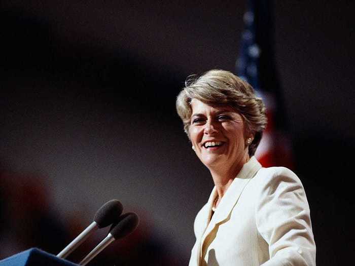 In 1984, Geraldine Ferraro became the first female vice-presidential candidate of a major US party and wore suffragette white when she accepted her nomination.