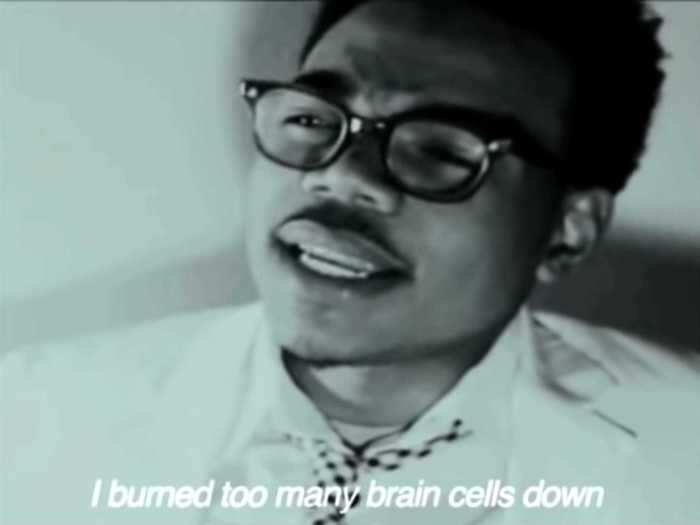 Chance the Rapper wrote the first draft of his debut mixtape as a senior in high school. "Brain Cells" is a lyrical standout.