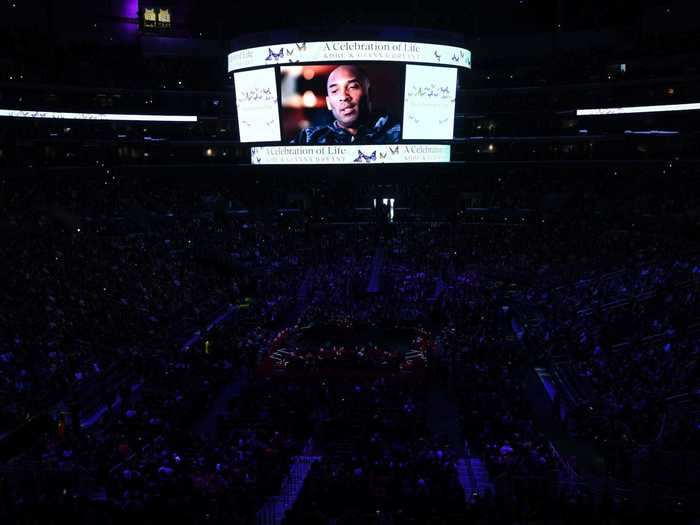 The father-daughter duo was honored together at The Celebration of Life for Kobe and Gianna Bryant on February 24, 2020.