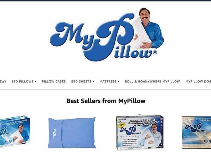 Dozens of My Pillow products are available on Amazon, including dog beds, sheets, and mattresses.