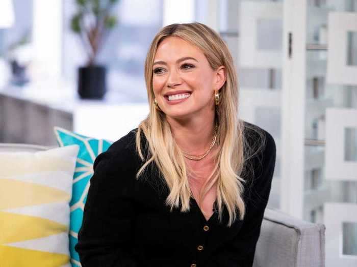 Hillary Duff said that she "struggled a little bit" with food when she was a teenager.