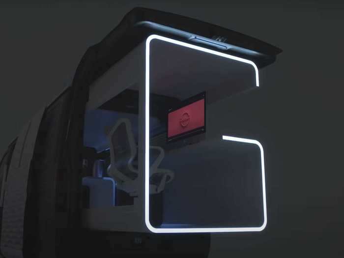 For example, the side edges of the pod light up, brightening the workstation when it