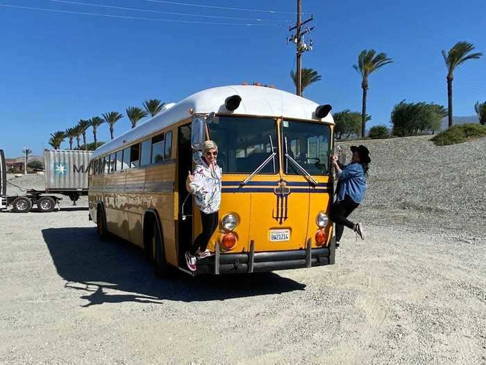 The couple purchased a 298-square-foot bus in June and hired contractors to help them transform it into their dream home.