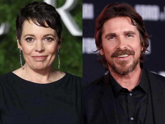 Olivia Colman and Christian Bale