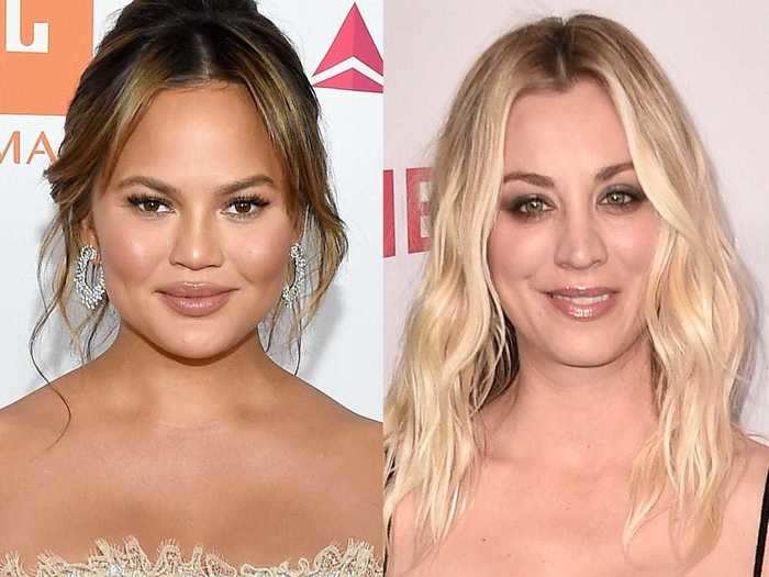 Chrissy Teigen and Kaley Cuoco