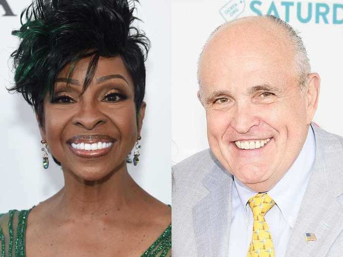 Gladys Knight and Rudy Giuliani