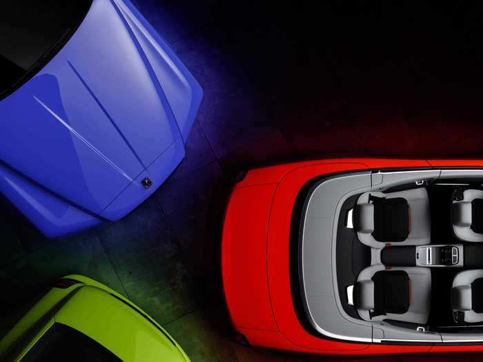 The Rolls-Royce Neon Nights Colour Trilogy includes a Dawn, Wrath, and Cullinan.