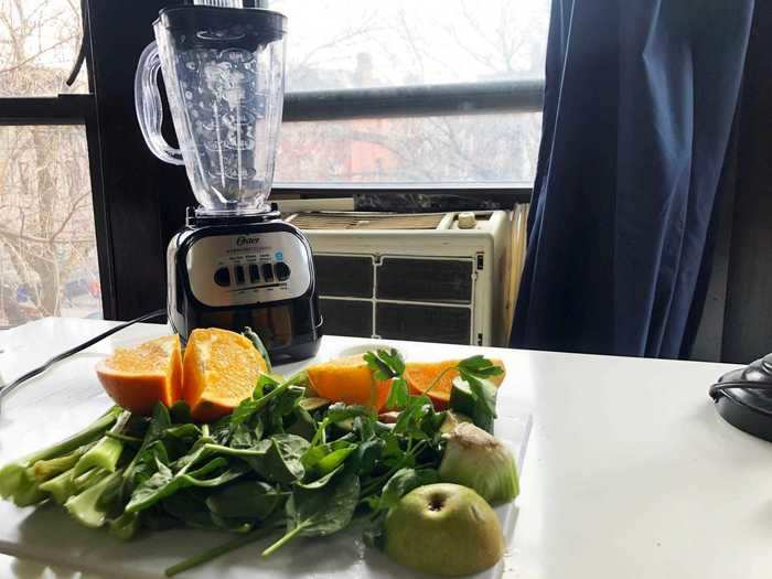 I did run into one roadblock - Stewart has a juicer that she uses for this recipe, and I don