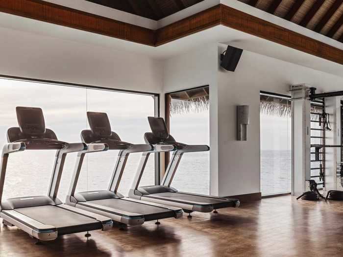 Not much of a water person? Yoga enthusiasts can head to the yoga pavilion or gym, where guests can also request a personal trainer or classes.