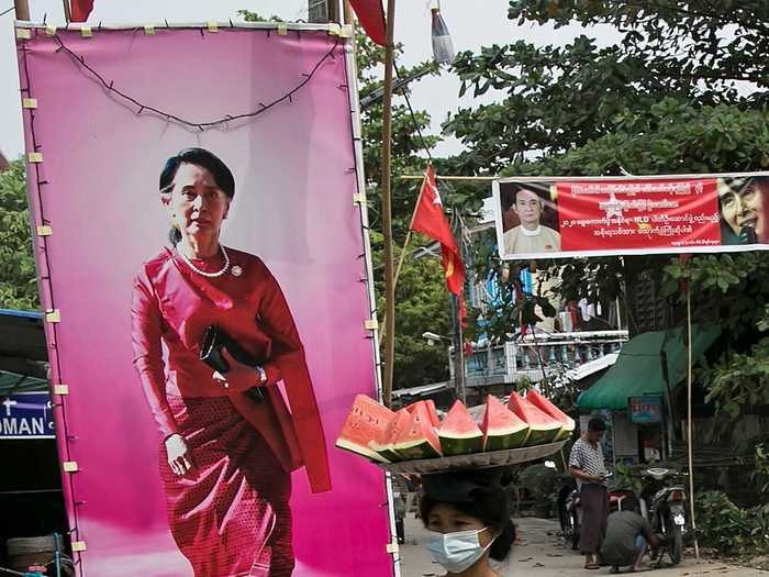 The military immediately detained key figures of the NLD, including the civilian leader Aung San Suu Kyi and President Win Myint.