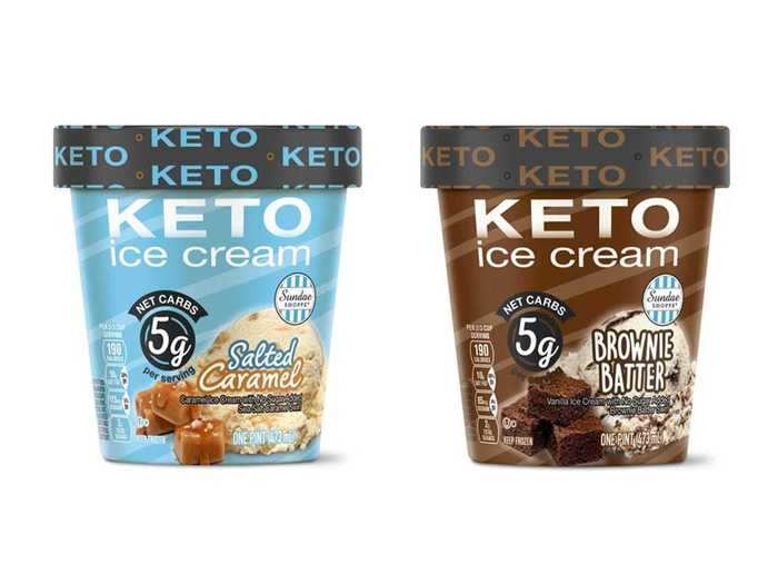 Aldi is also offering keto ice-cream pints in a variety of flavors.