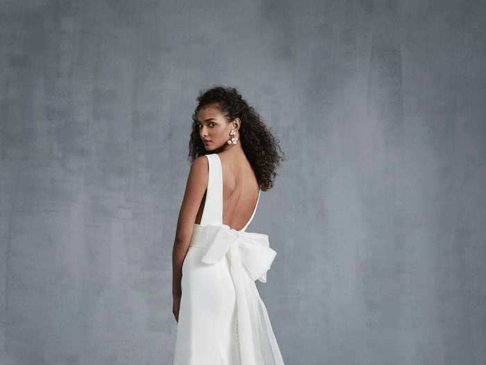 You can expect to see plenty of backless wedding gowns in 2021.