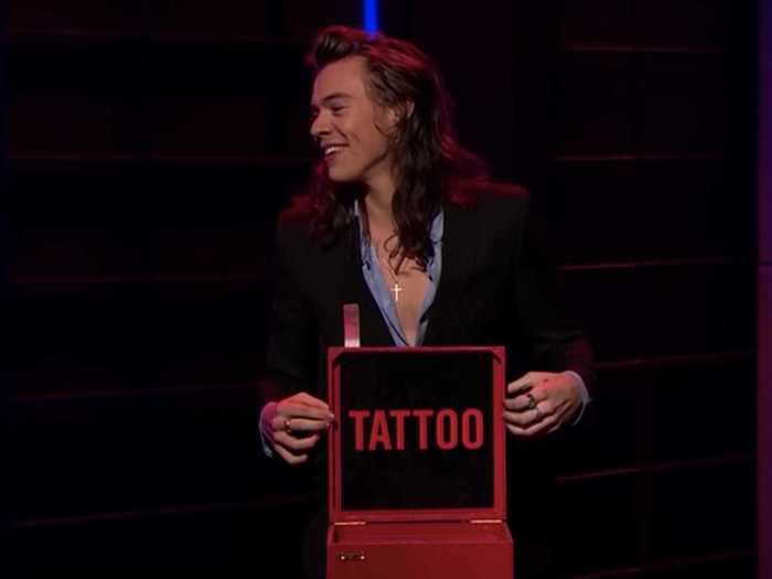 He got a tattoo on "The Late Late Show With James Corden."