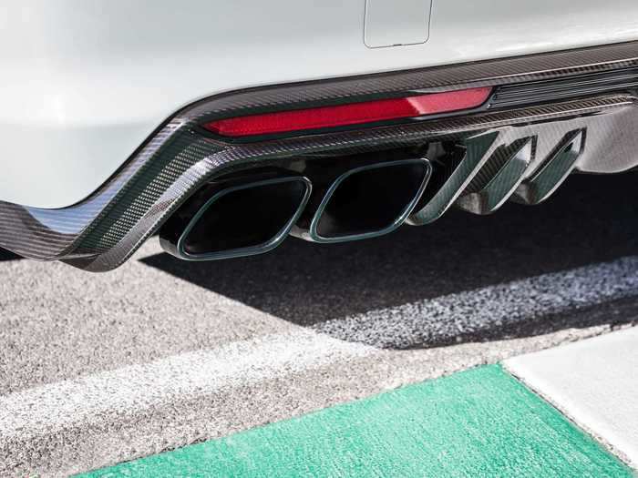 Like any serious sports car, it has a big rear diffuser.