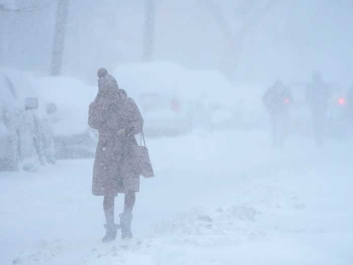 ...including white-out conditions in Jersey City.