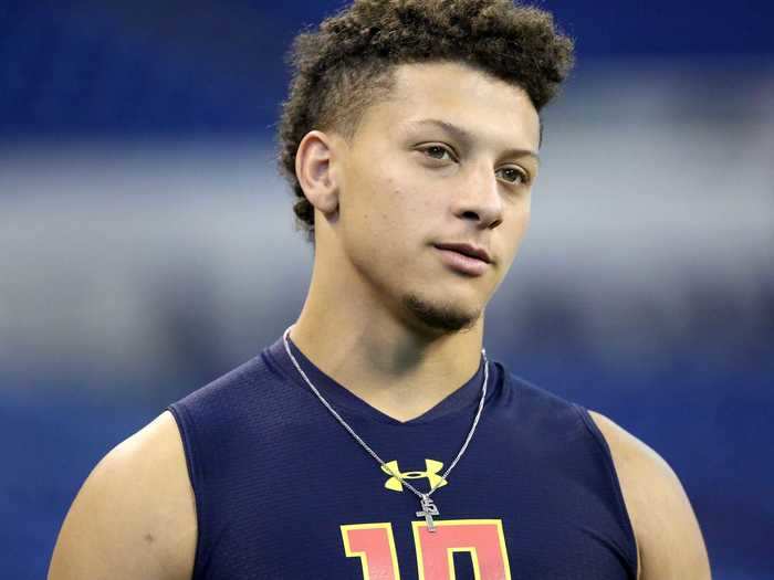 Patrick Mahomes was picked No. 10 overall by the Kansas City Chiefs.