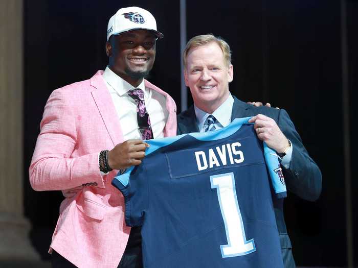 Corey Davis was picked No. 5 overall by the Tennessee Titans.