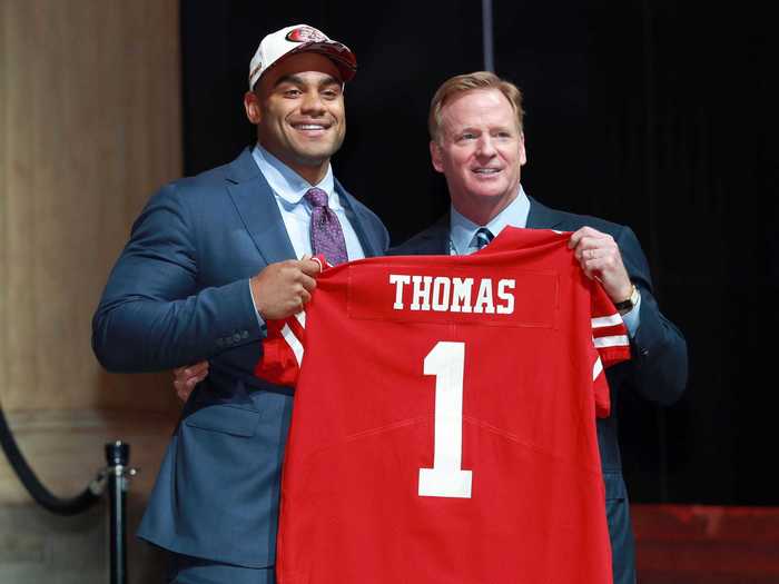 Solomon Thomas was picked No. 3 overall by the San Francisco 49ers.