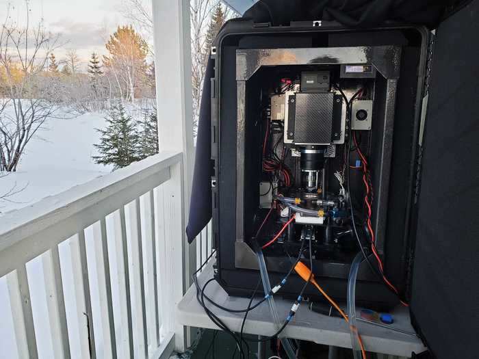 He started work on the custom-built Snowflake Cam in 2018 and took 18 months to finish it.