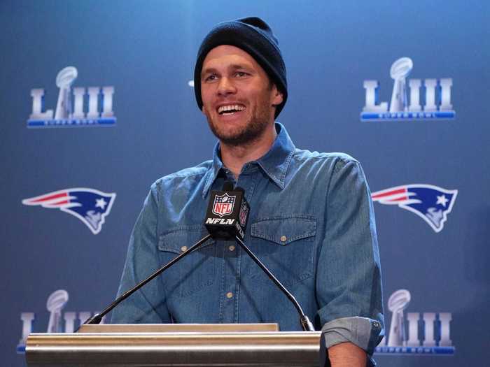 Brady on January 31, 2019, before Super Bowl LIII. The Patriots beat the Rams, 13-3.