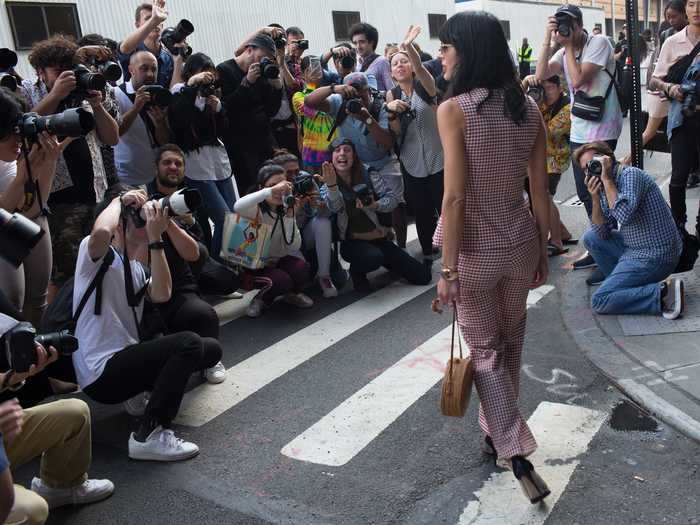 Fashion Week has even turned the streets of New York into a crowded runway - New Yorkers could forget getting to work on time.