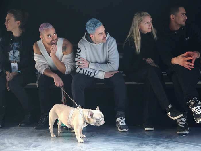 To ease the stress of it all, some audience members bring their dogs to the show.