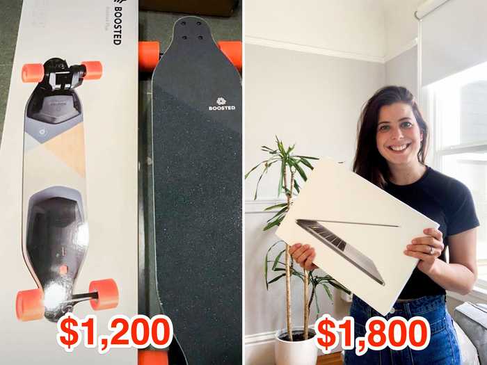 Skipper traded the electric skateboard for another MacBook about two weeks later, but this one was worth $1,800.