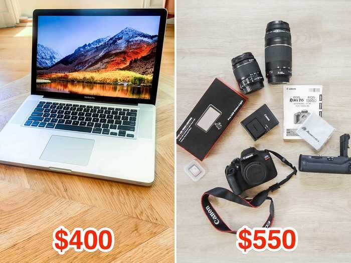 A week later, she traded the laptop for a $550 camera set. It was the first time she didn