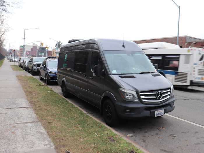 Parking a camper van in a city is also a challenge.