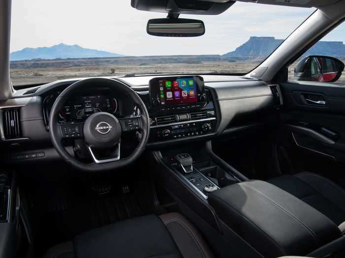 The nine-inch center touchscreen is an optional extra.