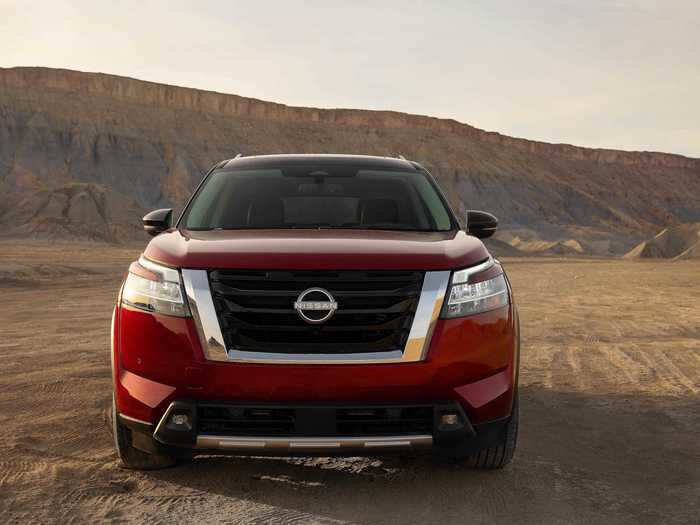 The new Pathfinder wears what Nissan calls "bold, rugged all-new design."