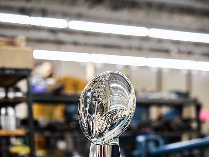 Many long hours and four legacy silversmithing techniques later, the Vince Lombardi Trophy is ready for football