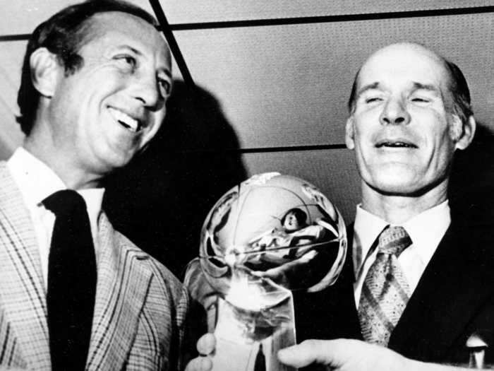 Ahead of Super Bowl I in 1967, NFL Commissioner Pete Rozelle contacted Tiffany - and only Tiffany - to come up with a design for the trophy.