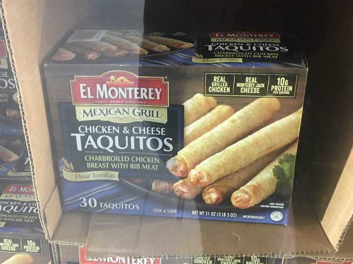 These chicken and cheese taquitos are another appetizer or snack option.