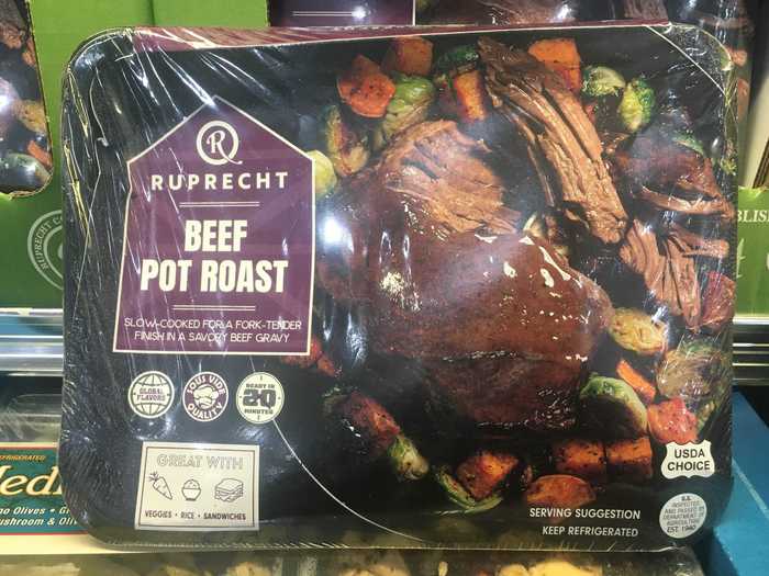 This beef pot roast is sold by the pound.