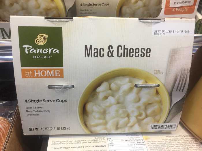 This mac and cheese is another refrigerated find that can be frozen.