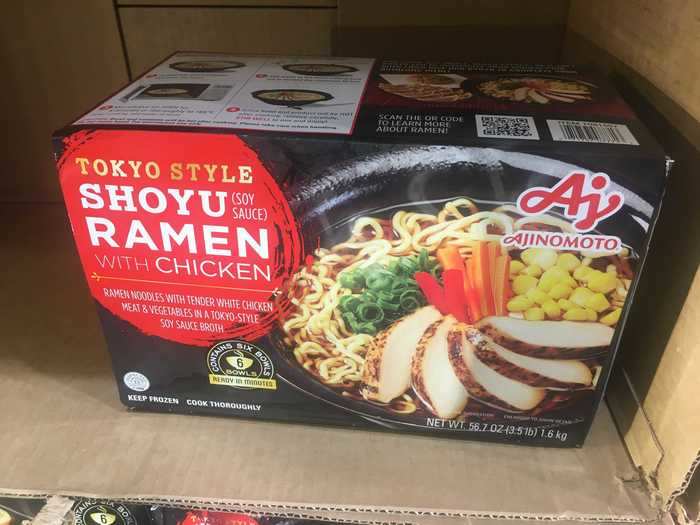 Warm up with a bowl of shoyu ramen with chicken and vegetables.