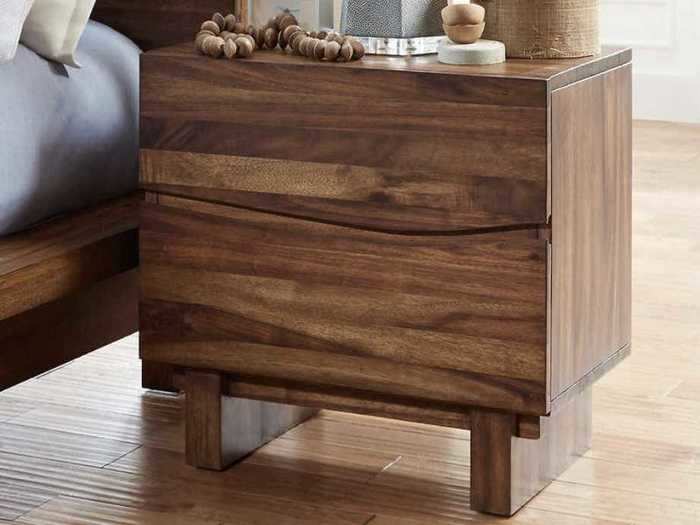 This nightstand from Costco is beautiful and also offers substantial storage.