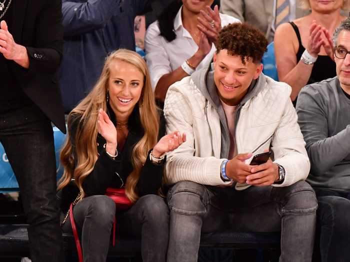 Mahomes is engaged to his high school sweetheart.