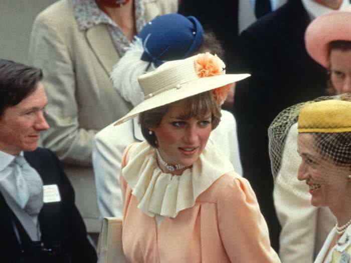 That same month she stepped out in a peach dress and a matching floral fascinator for an appearance with her future in-laws at Royal Ascot.