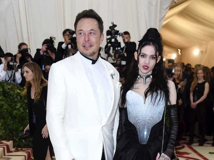 At the same event, Elon Musk and Grimes showed off their couple style for the first time.