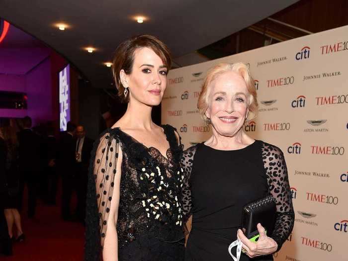 Sarah Paulson and Holland Taylor both wore black to the 2017 TIME 100 Gala.