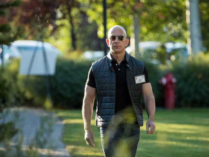 Bezos became an internet meme after photos surface in 2017 of him with a noticeably buffer physique and stylish new look.