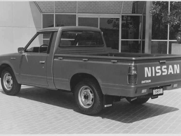 The 1983 Datsun 720 became the first compact truck to be made in the US from an import brand.