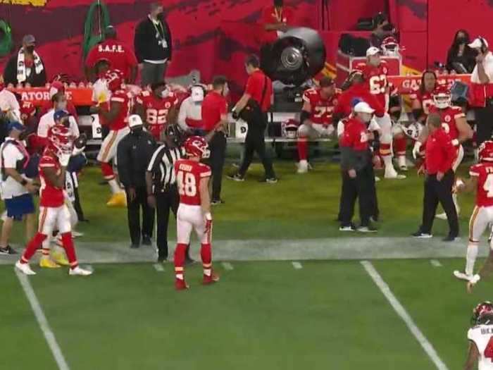 The Chiefs punter struggled early. On his third punt, she shanked it out of bounds giving the ball to the Bucs at the KC 38-yard line.