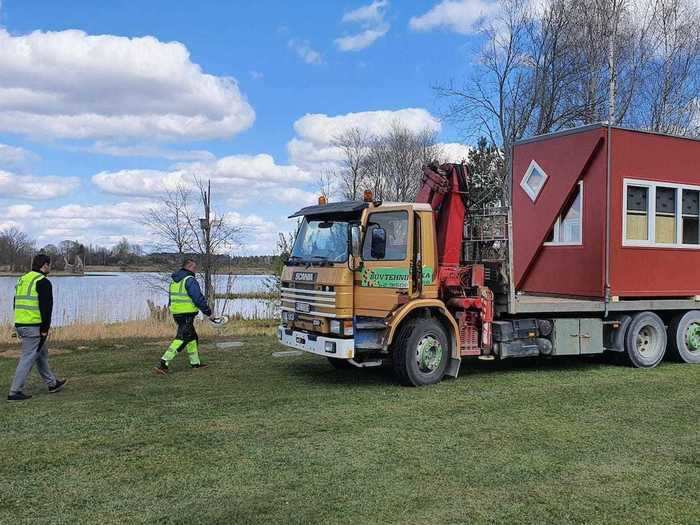 To get going, the homes simply need to be plugged into water, electricity, and attached to a sewage pipe, much like an RV, though off-grid options exist as well.