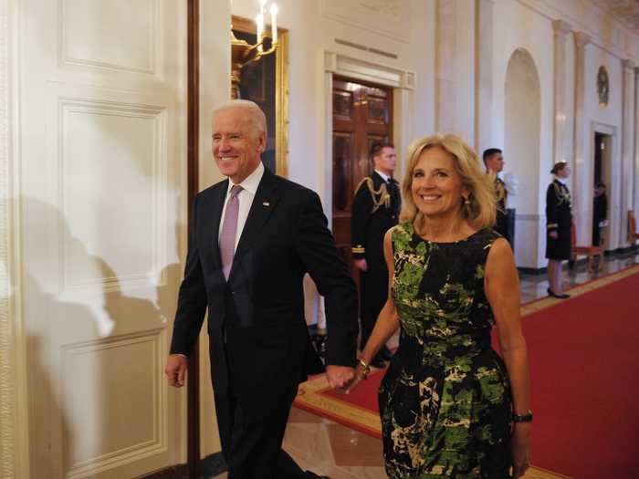 They walked hand-in-hand at the White House in November 2013.