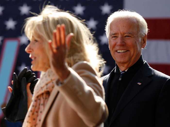 Joe watched Jill deliver a speech before the 2012 election.